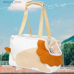 Cat Carriers Crates Houses Pet Carrier Bag Kennel for Small Dog Backpack Travel Car Seat Transport Moving Puppy Women Animals Walking Box Accessories Q231117