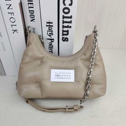 Summer New Mini Maggie Zipper Bar Bag Hobo Cloud Bag Pillow Bag Leather One Shoulder Underarm Women Bag 231022