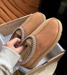 Tasman Boots Chestnut Designer Fur Sheepskin Tazz Booties For Women Australia Ultra Mini Platform Slide UGGsity slippers Boot winter Slippers Disquette Shoes 10YS