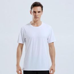 Men's T Shirts Summer Outdoor Sportswear Stretch T-shirt Men Loose Short Sleeve Top Casual Ice Silk Breathable Sports Tshirts Plus Size 4xl