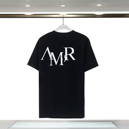 Mens Designer T Shirts Luxe Tshirt AMRI for Men Top Oversized Tee Amr Shirt Amri Clothing Fashion Summer Amirir Shirt Crew Neck Short Sleeve D16