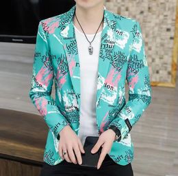 23GG Men's Suits Fashion Designer Blazers Men's Classic Casual Floral Print Luxury Jackets Brand Long Sleeves Coats M-3XL
