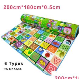 Play Mats Kids Large Mat Rug Carpet Infant Children Bebe Gym Playmat Baby Floor Games Est Safe Alphabet Soft Toys 210320 Drop Delive Dhqzp