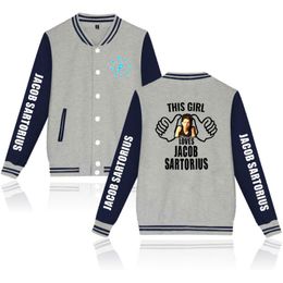 Men's Hoodies & Sweatshirts Jacob Sartorius Spring O-neck Pattern Printed Baseball Shirt Comfortable Streetwear Harajuku Style Couple Jacket