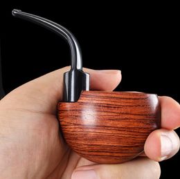 Smoking Pipe Pear wood pocket pipe, handmade solid wood tobacco pipe