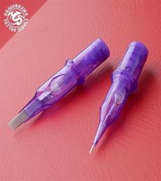 Tattoo Needles Dragonhawk 20pcs Eyebrow Permanent Makeup Cartridge for Pen Machine Supplies 2210111716675