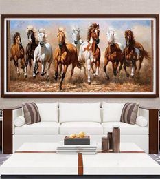 Paintings Modern Canvas Painting Seven White Horses Posters Print Wall Art Picture For Living Room Bedroom Decorative Home Decor B4138592