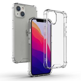 Transparente, stoßfeste Acryl-Hybrid-Rüstungs-Harttelefonhüllen für iPhone 15 14 13 12 11 Pro XS Max XR 8 7 6 Plus Samsung S23 S22 S21 S20 Note20 Ultra