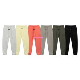 525s 2023 New Men's and Women's Pants High Street Brand Essentialsweatpant Double Track Season 8 Flocking Letter Loose Casual Leggings Guards