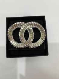 Classic Pin Crystal Brooches For Men and Women Brooch Designer Wedding Lovers Gift Jewellery as a Gift with Flannel Bag