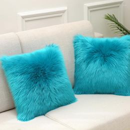 Pillow Fluffy Plush Throw Case Cover For Sofa And Bed Room Decoration Home Decor