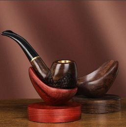 Smoking Pipe Black sandalwood pipe holder unit, red pear pipe holder base, display rack, pipe holder