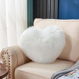 Pillow Cozy Throw Love Heart Shape Sleep Machine Washable Sofa Bedroom Decoration Lumbar Back