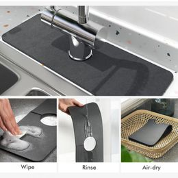 Table Mats Kitchen Faucet Absorbent Mat Dying Pad Sink Splash Guard Protectors Catcher For Bathroom