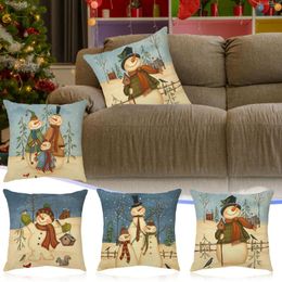 Pillow Christmas Decorations Covers Set Of 4 - Xmas Series Cover Satin Body Pillowcase With Zipper #t1g