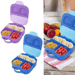 Dinnerware Sets Lunch Box 1400ML 3/4 Compartments BPA Free Bento Sealed Leak-proof Meal Microwave Freezer Dishwasher Safe Cute