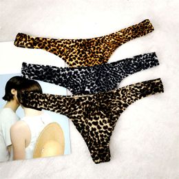 Brand Mens Pouch Bikini Underwear Leopard Printed Bulge Thong Men Plus Size M XL Tanga Sexy Homme Low Rise Male Underpants