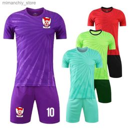 Collectable High Quality 2023 2024 Men Kids Football Jersey Tracksuit Quick Dry 2 Piece Team Mathch Training Shirt Shorts Soccer Uniform Q231118