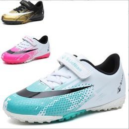 New Boys Girls Football Shoes Grass Training Sport Waterproof Turf Soccer Cleats Unisex Training Shoes Comfortable Non-slip Soft