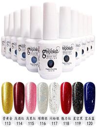 Top Quality 159colors Soak Off Nail Gel Polish Nail Art Gel Lacquer Leduv Base Coat Foundation Top coat8128184