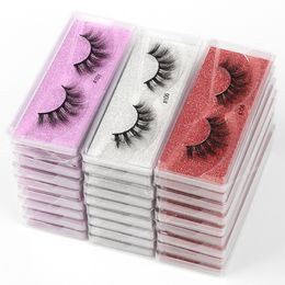 Wholesale Mink Eyelashes 10/30/50/100pcs 3d Mink Lashes Natural false Eyelashes messy fake Eyelashes Makeup False Lashes In Bulk Makeup Tools AccessoriesFalse