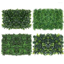 Decorative Flowers Artificial Grass Plant Wall Panel Green Plastic For Background Lawn And Outdoor Garden Home Wedding Decoration