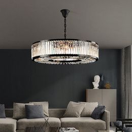 American-style Living Room Chandelier Indoor Lighting Ring Lighting Bedroom Dining Room Glorious Luxury Led Crystal Chandelier