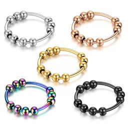 Rotatable Rings For Women Girls Simple Finger Tail Ring Bijoux Jewellery Gifts Ring Female