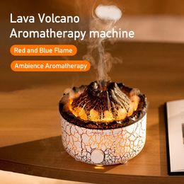 Decorative Objects Figurines Volcano Aromatherapy Air Humidifiers Diffusers 560ml Essential Oils Diffuser for Home ultrasonic with LED Light 231118