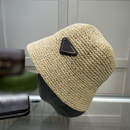 Womens Bucket Hat Designer Baseball Cap For Men Womens Bucket Caps Casual Outdoor Travel Knit Caps Straw Hat Luxury Casquette SunHat 6 Colour