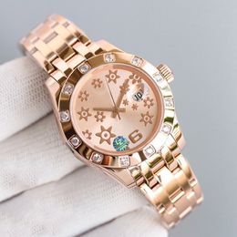 Women Watch Automatic Mechanical Designer Wristwatches 34MM Case With Diamond Sapphire Waterproof 904L Stainless Steel montre de Luxe