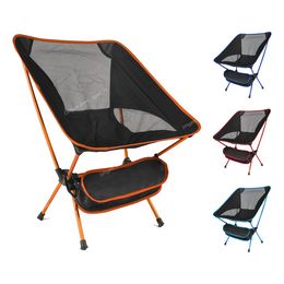 Travel Ultralight Folding Chair Superhard High Load Outdoor Camping Chair Portable Beach Hiking Picnic Seat Fishing Tools Chair FishingFishing Chairs