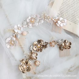 Headpieces Arrivals Bridal Wedding Hair Jewelry Accessories Shining Rhinestone Flower Combs For Women Bride