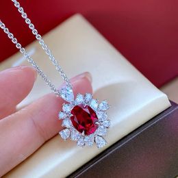 Valuable Chocker Necklace AAAAA Zircon White Gold Filled Engagement Wedding Pendants Necklace For Women Bridal Charm Jewelry