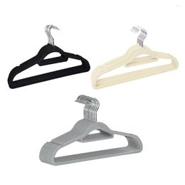 Hangers 10 Pieces Clothes Hanger Clothing Storage Rack Scarf Trouser Drying Organiser Accessory Home El Balcony Black White