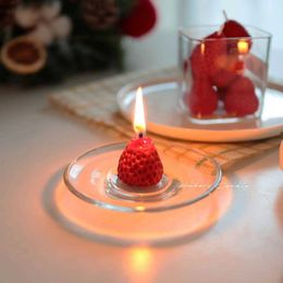 Scented Candle Gift box set soy wax strawberry no black smoke scented candle cute creative birthday gift decoration strawberry scented candle Z0418