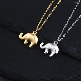 Pendant Necklaces Stainless Steel Minimalist Elephant Baby Necklace Fashion Jewellery Delicate Gift For Him
