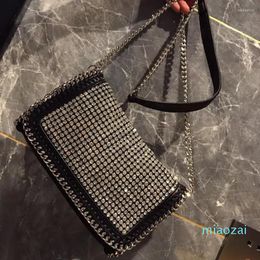 Evening Bags 2023 Rhinestone Handbag For Women Bag Diamonds Shoulder Purse Ladies Female Crossbody Shining