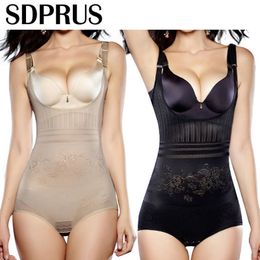 Women's Shapers SDPRUS Women Post Natal Postpartum Slimming Underwear Shaper Recover Bodysuits Shapewear Waist Corset Girdle Pant Black/Apricot 230418