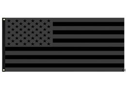 3x5ft Black American Flag Polyester No Quarter Will Be Given US USA Historical Protection Banner Flag DoubleSided Indoor HW B99301931671