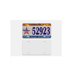 Sublimation Blank Aluminium Board Licence Plate Metal Painting Card white and Shimmer white DIY Heat Transfer Metal Bicycle Signs Car Club ornament express 0.65mm B5