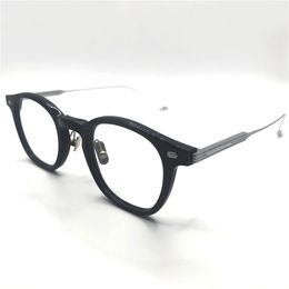 Optical Eyeglasses For Men Women Retro Designer EDDY Fashion Acetate Fibreglass Frames European and American Oval Style Anti-Blue Light Lens Plate With Box