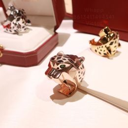 Panthere ring Leopard head BIG lovers for man designer for woman couple Gold plated 18K T0P quality highest counter Advanced Materials with box 001