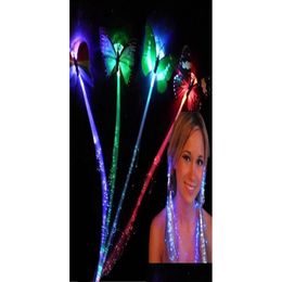 Hair Accessories 30Pcs Party Led Shining Glow Braids Flash Fiber Hairpin Clip Light Up Headband Supplies8339648 Drop Delivery Baby K Dhmpf