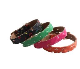 Fashion Pet Collar Presbyopic Dog Collar Pu Metal Buckle Dogs Collar