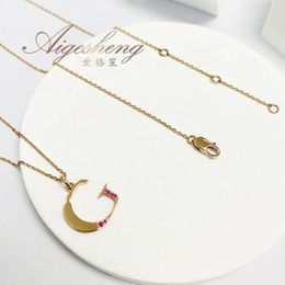 Customised Fashion Jewellery Engraved Natural Gemstone With Gold Necklaces For Women