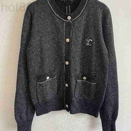 Women's Sweaters Designer 2023 Autumn/winter New Style Simple and Fashionable Style Bow Knot Button Round Neck Knitted Cardigan Coat Women 3G6V