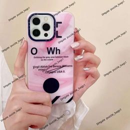 Designer Wallet off brand White phone case Fashion new printed arrow men's and women's leisure luxury fall protection case