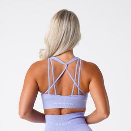 Roupa de Yoga Sleepwear feminina NVGTN Galaxy nervoso Bra sem costura Sports Sports Brás Buttery Gym Gym Trepho Tops Fitness respirável lingerie de roupas íntimas