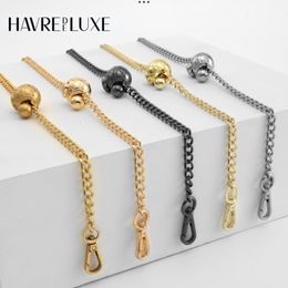 Bag Parts Accessories Small Golden Balls chain bag chain metal Non-fading adjustable length strap high-end shoulder strap single-purchase accessories 230418